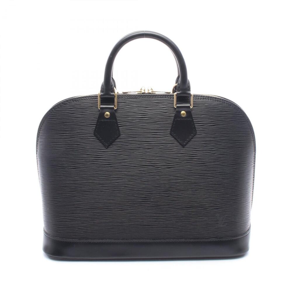 Louis Vuitton Alma Handbag leather Epi black